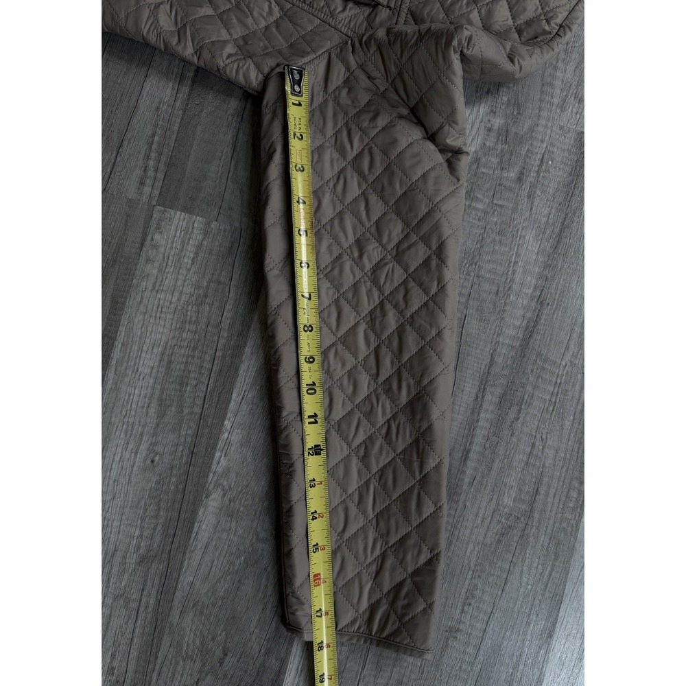Chico's Quilted Full Button Front Jacket Women's Size 1 Medium Camel - Picture 11 of 16